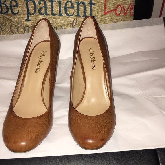 cognac color pumps